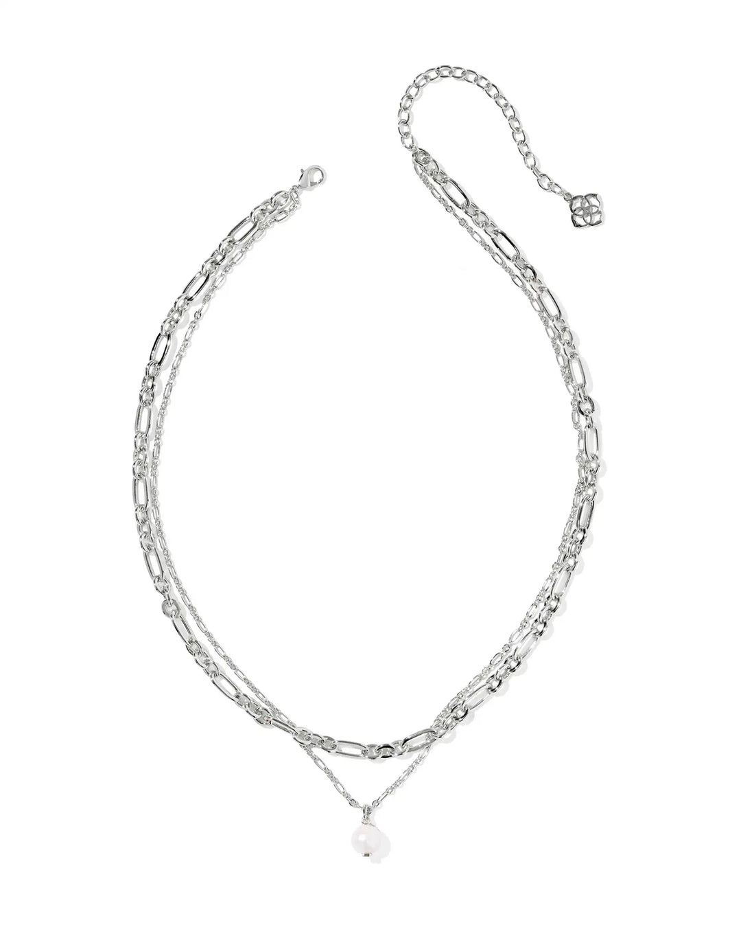 Kendra Scott | Ashton Silver Multi Strand Necklace with Freshwater Cultured Pearl