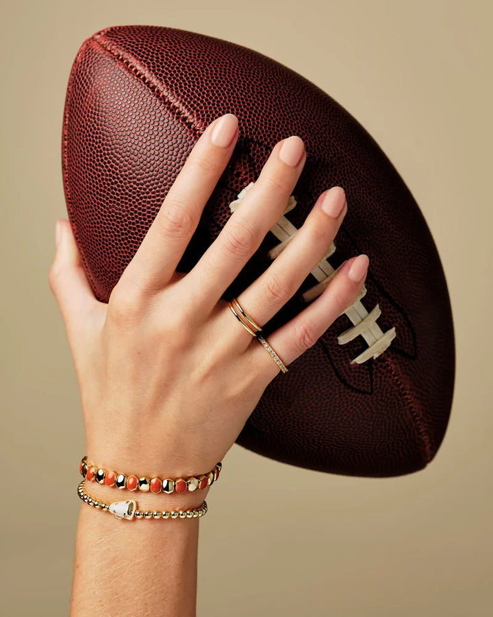 Kendra Scott | Cheer Gold Stretch Bracelet in White Mother-of-Pearl