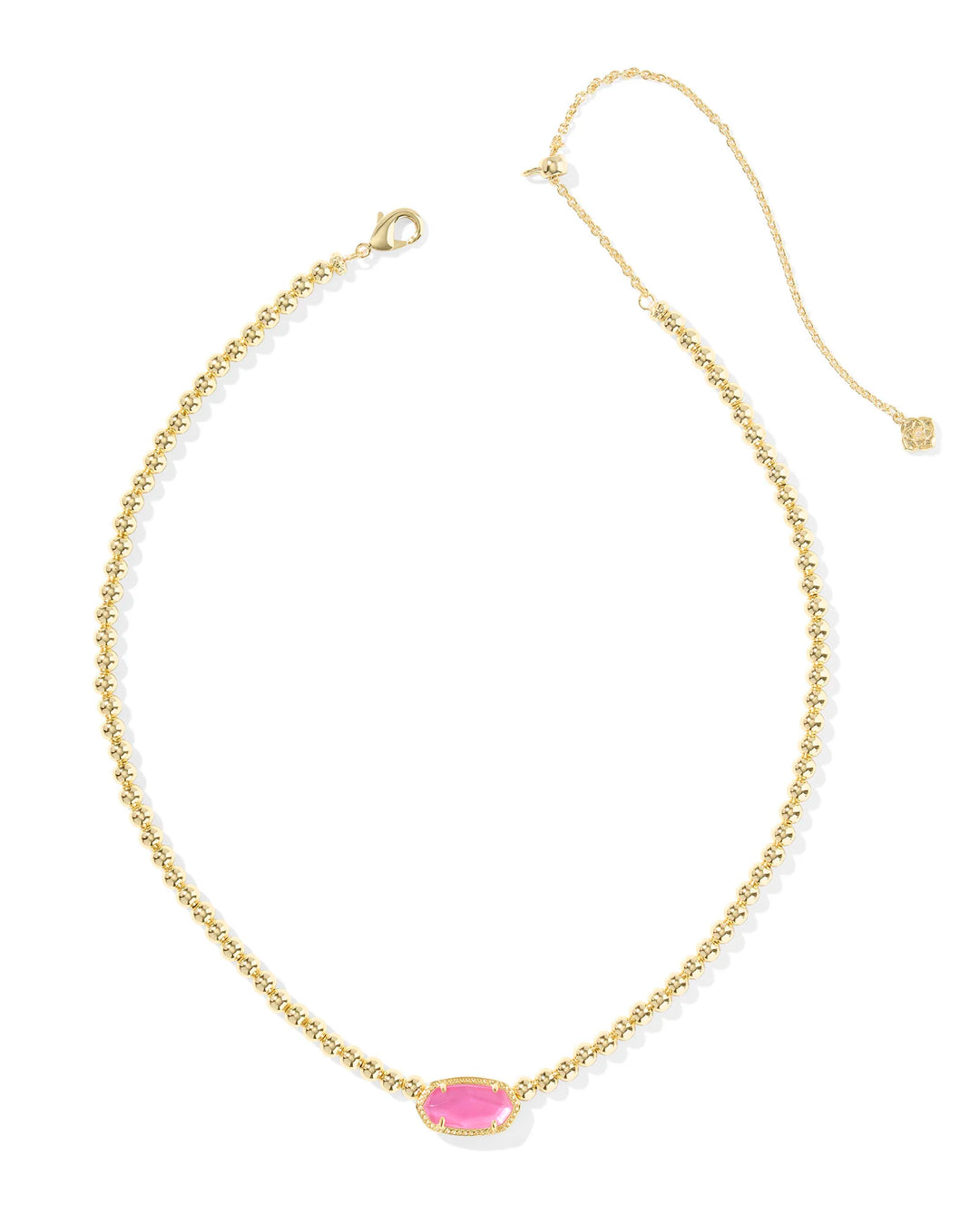 Kendra Scott | Elisa Gold Beaded Necklace in Azalea Illusion