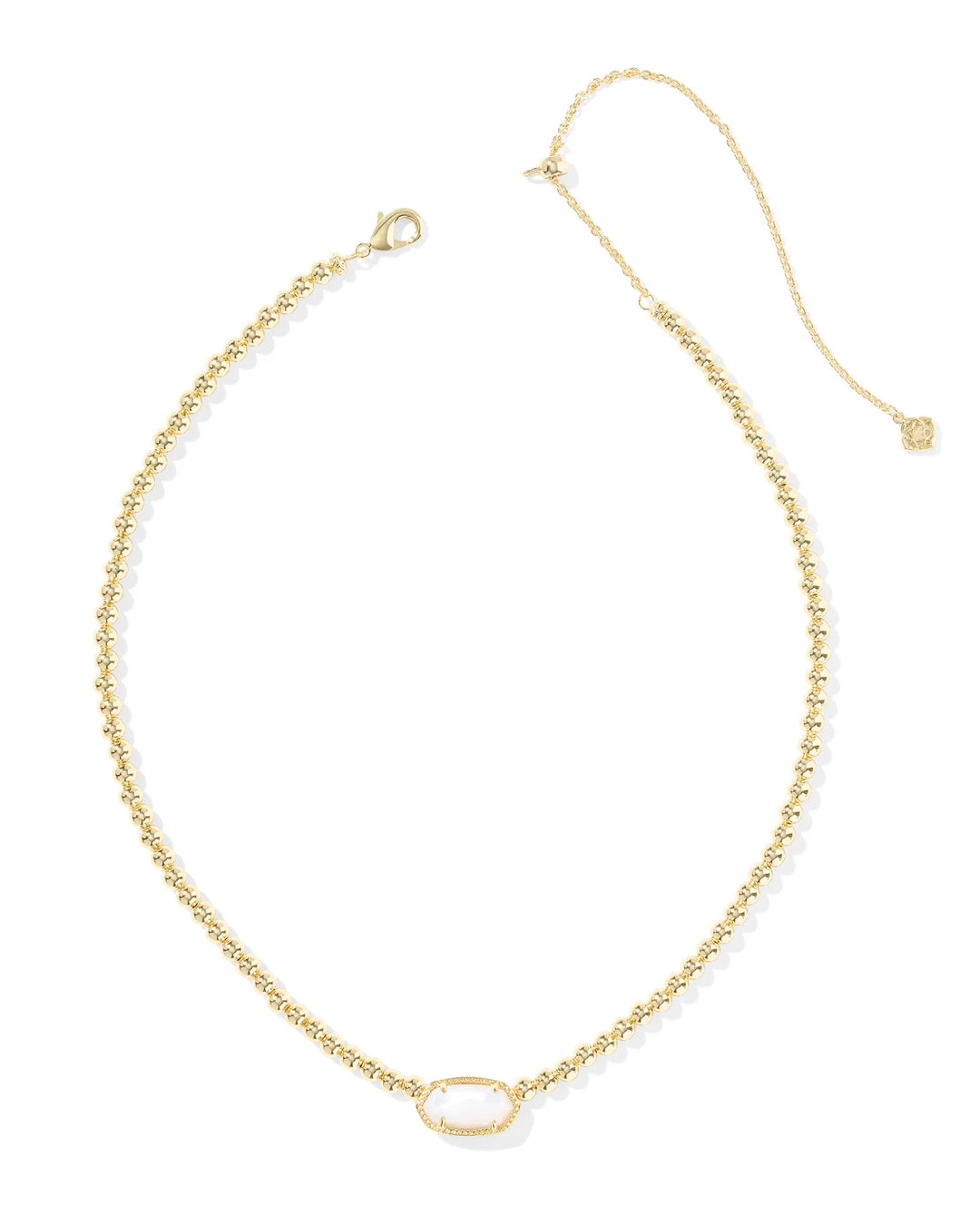 Kendra Scott | Elisa Gold Beaded Necklace in Ivory Mother-of-Pearl