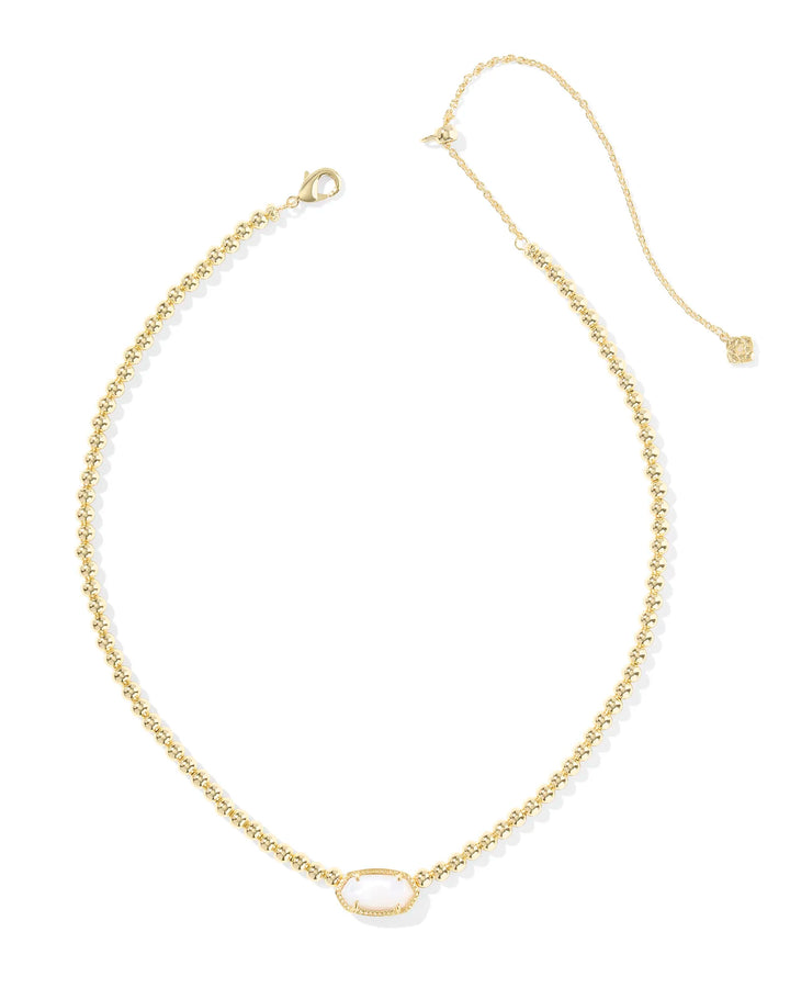 Kendra Scott | Elisa Gold Beaded Necklace in Ivory Mother-of-Pearl