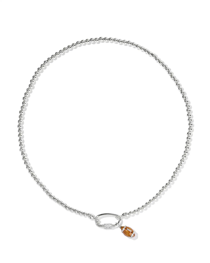 Kendra Scott | Football Silver Metal Strand Necklace