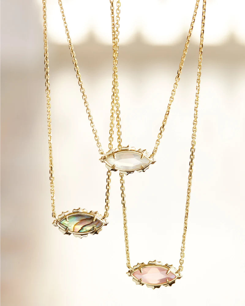 Kendra Scott Elisa Gold Pendant Necklace in Ivory Pearl: Precious Accents,  Ltd.
