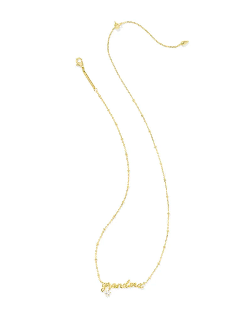 Kendra Scott | Grandma Gold Crystal Short Pendant Necklace