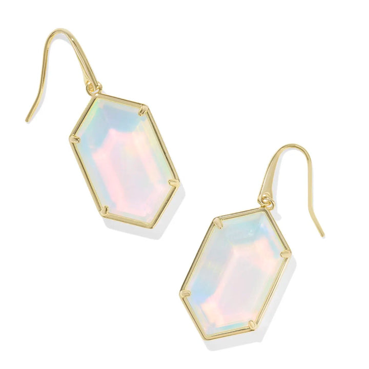 Kendra Scott | Hallie Gold Drop Earring in Opalite Illusion