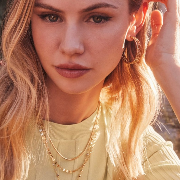 Kendra Scott | Kelly Gold Hoop Earrings - Giddy Up Glamour Boutique