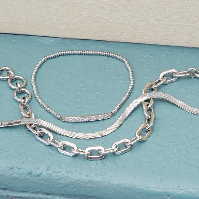 Kendra Scott | Korinne Silver Chain Bracelet - Giddy Up Glamour Boutique