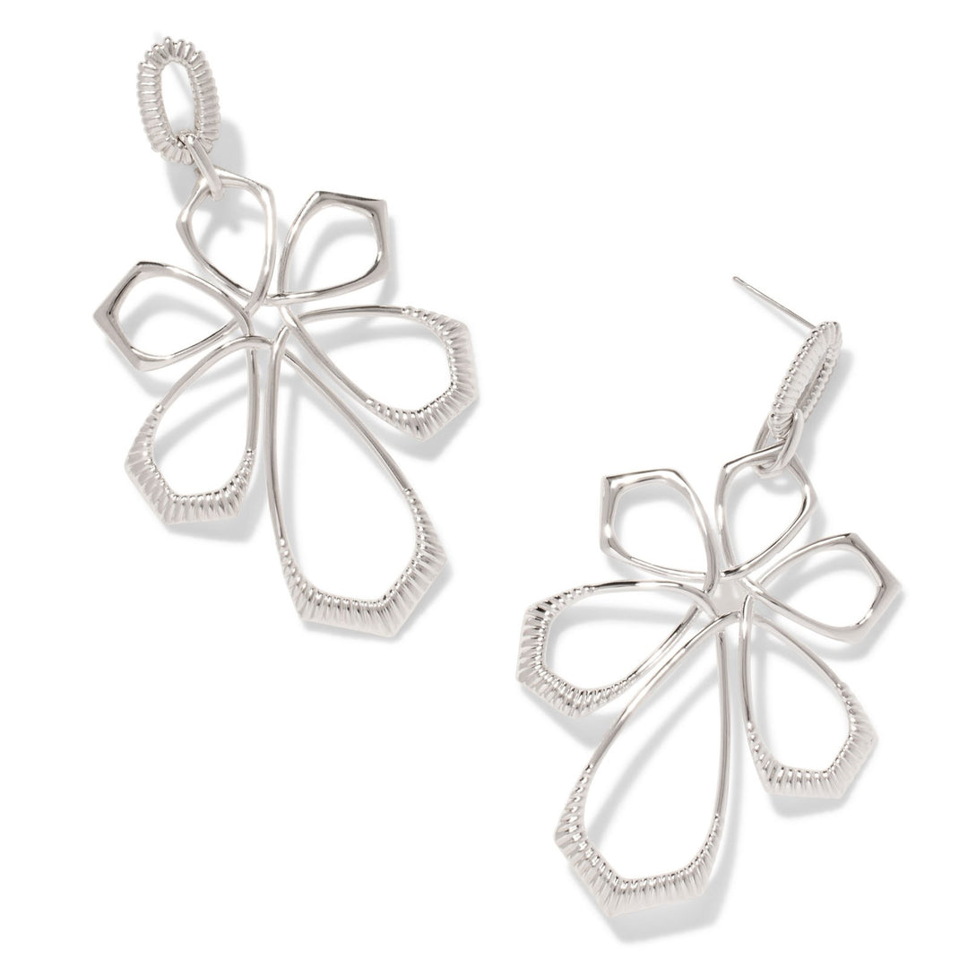 Kendra Scott | Layne Silver Statement Earrings - Giddy Up Glamour Boutique