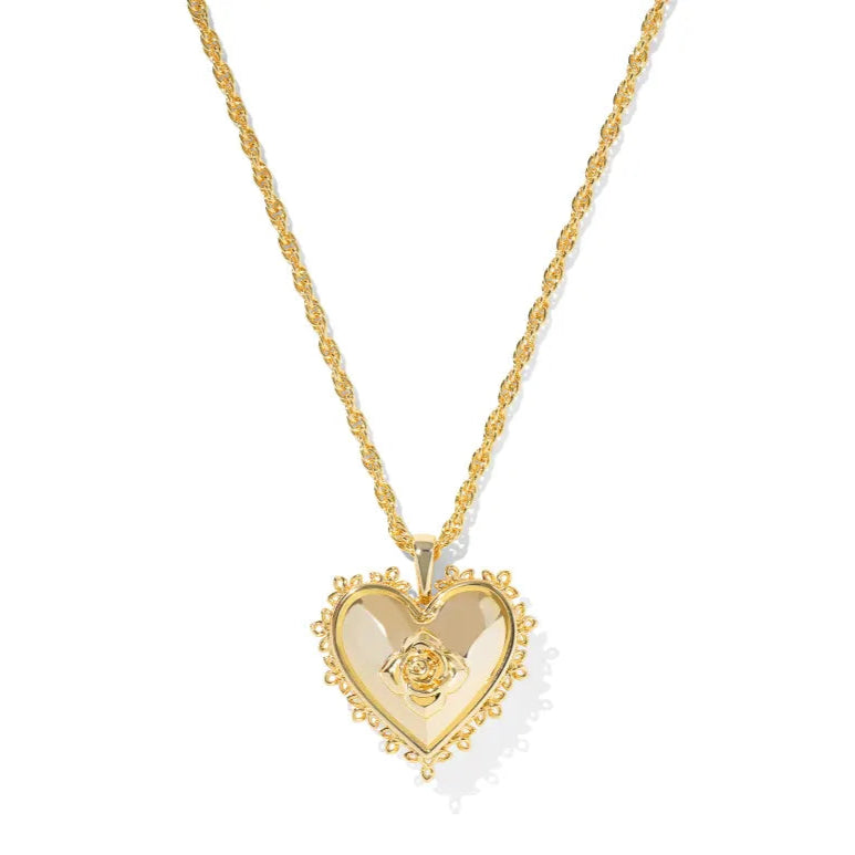 Kendra Scott | Mallory Rose Gold Locket Short Pendant Necklace