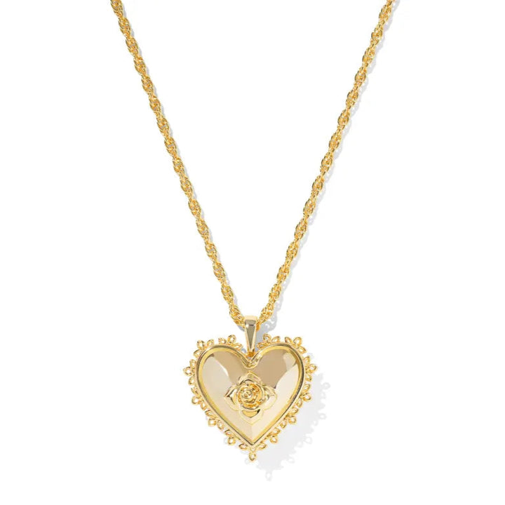 Kendra Scott | Mallory Rose Gold Locket Short Pendant Necklace