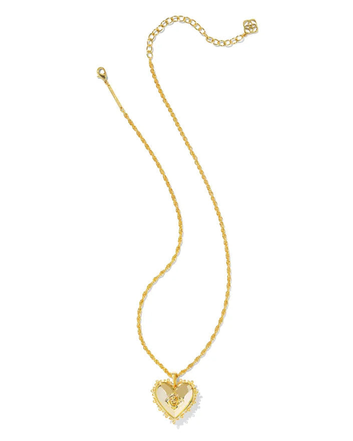 Kendra Scott | Mallory Rose Gold Locket Short Pendant Necklace