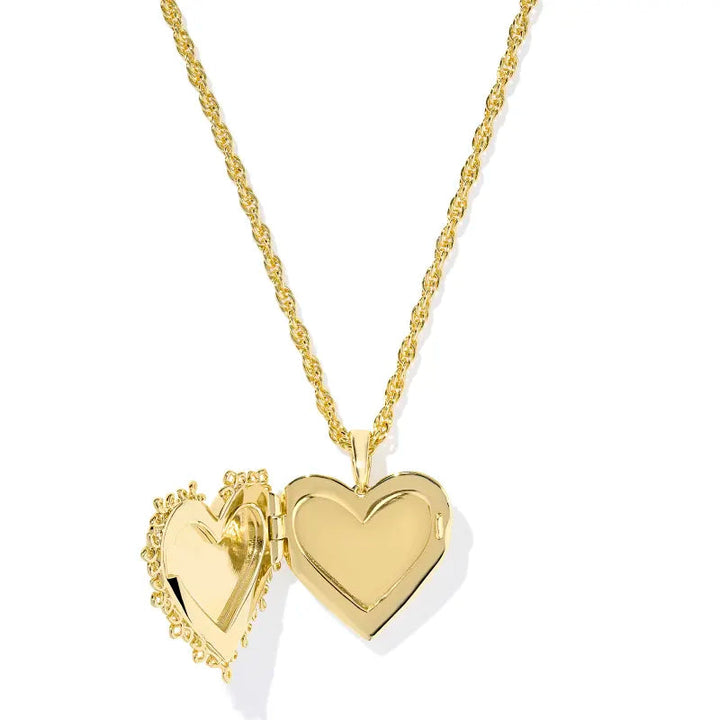 Kendra Scott | Mallory Rose Gold Locket Short Pendant Necklace