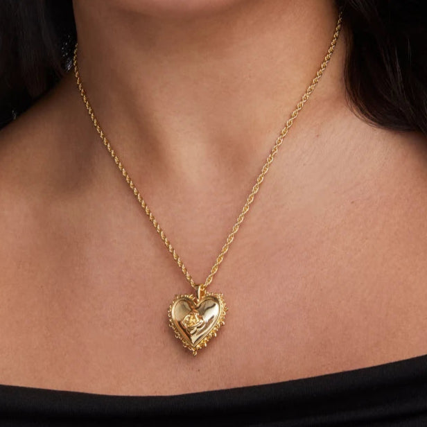 Kendra Scott | Mallory Rose Gold Locket Short Pendant Necklace