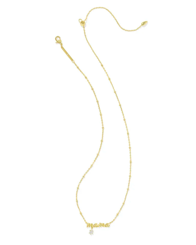 Kendra Scott | Mama Gold Crystal Short Pendant Necklace