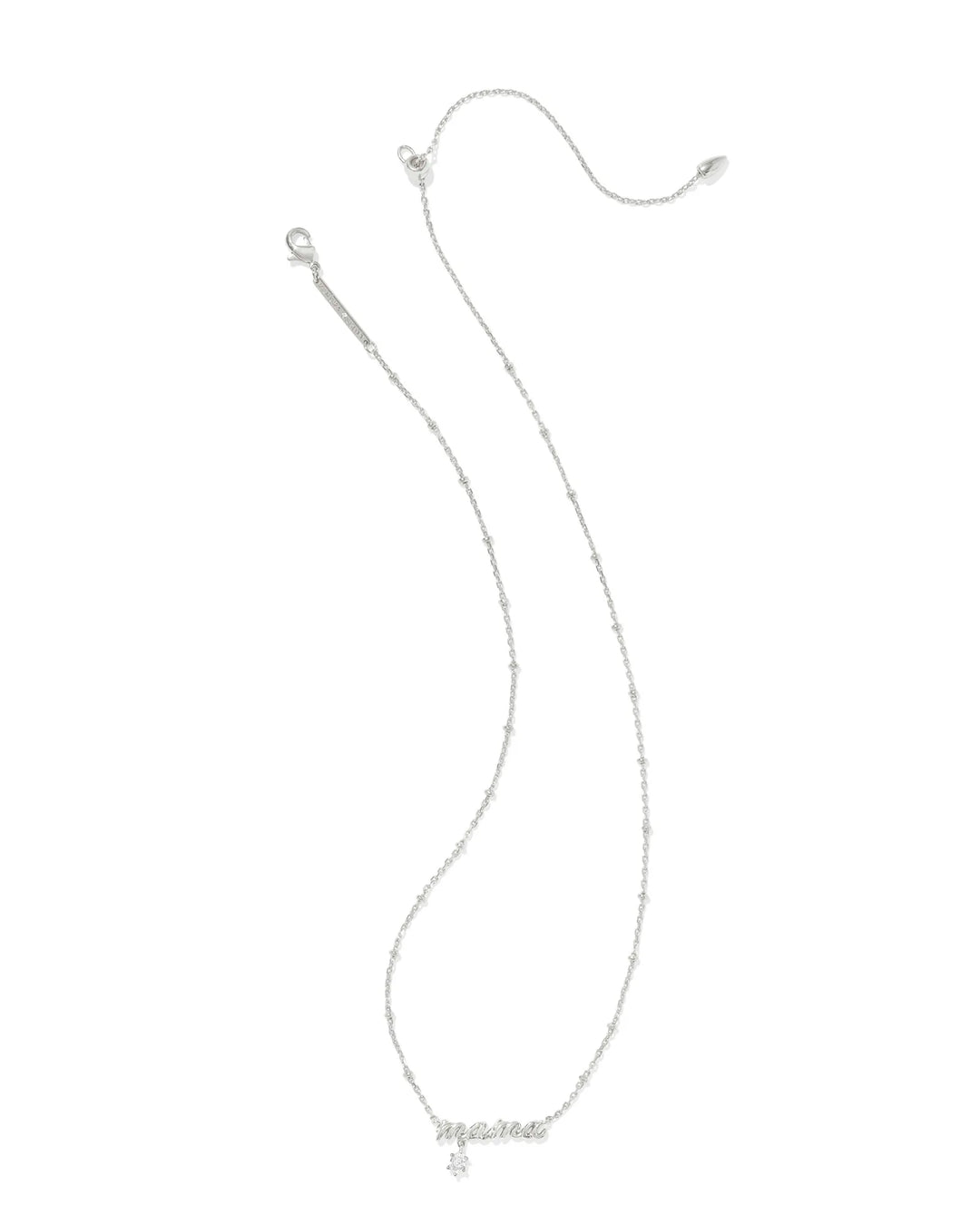 Kendra Scott | Mama Silver Crystal Short Pendant Necklace