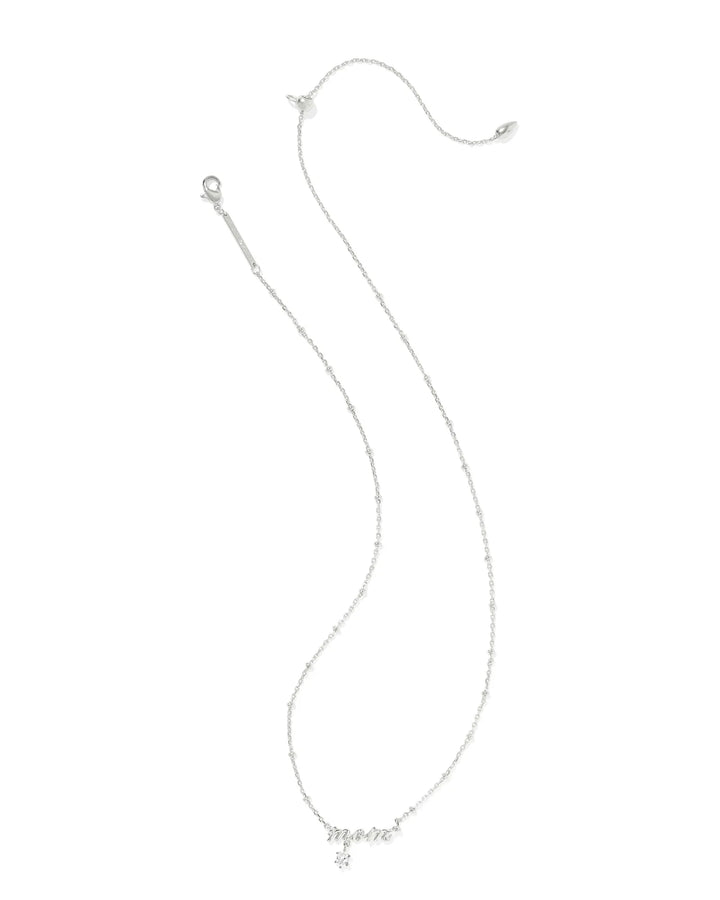 Kendra Scott | Mom Silver Crystal Short Pendant Necklace