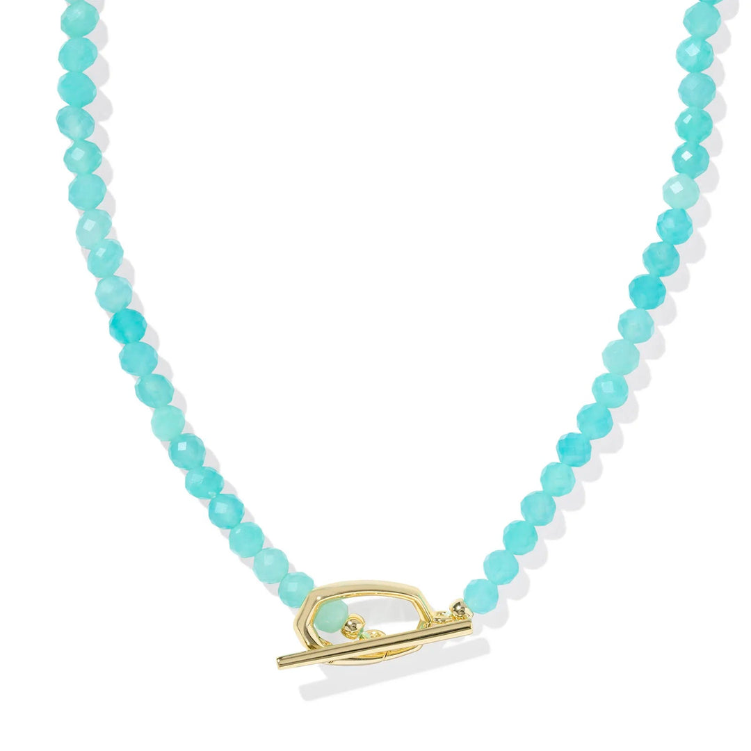 Kendra Scott | Sylvia Gold Strand Necklace in Teal Amazonite