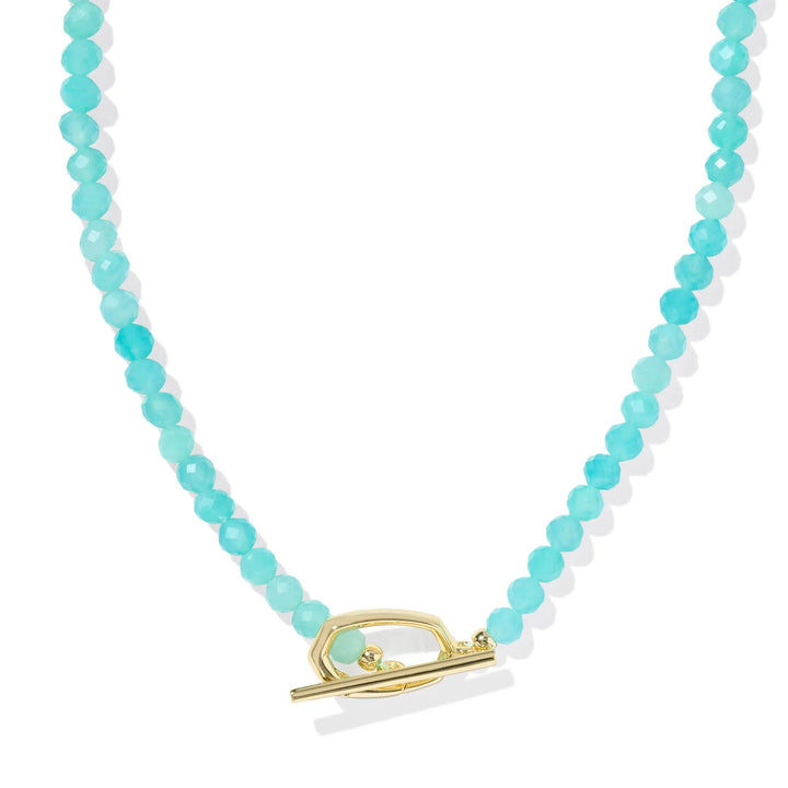 Kendra Scott | Sylvia Gold Strand Necklace in Teal Amazonite