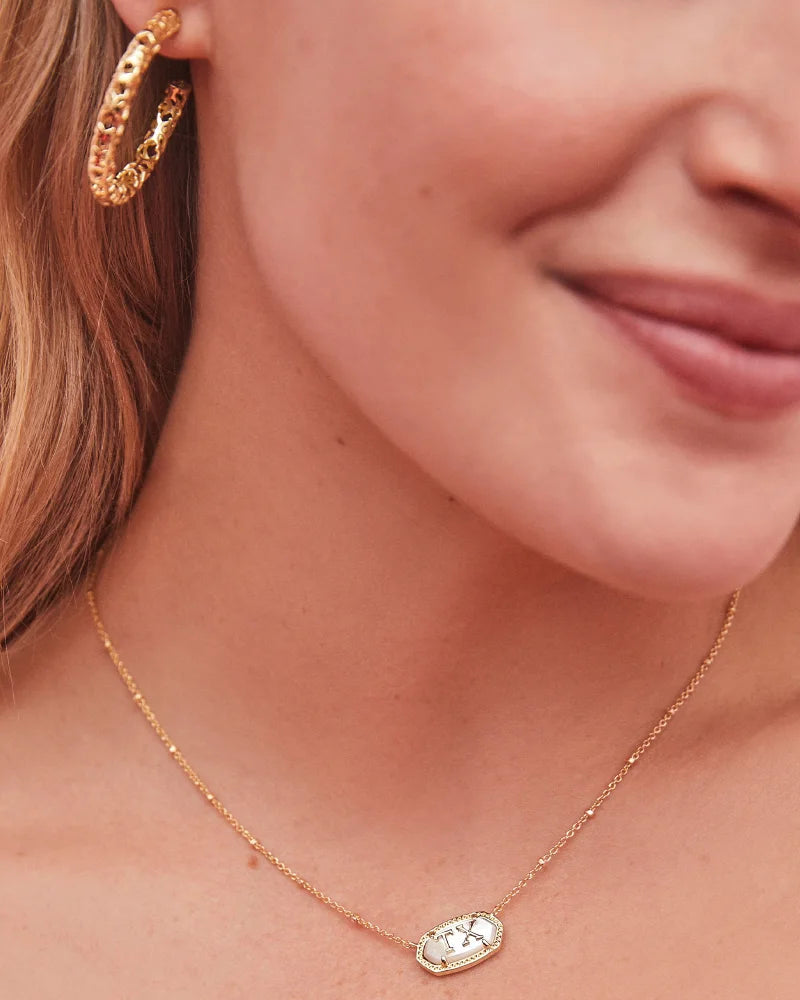 Kendra Scott | Elisa Gold Texas Necklace in Ivory Mother of Pearl - Giddy Up Glamour Boutique