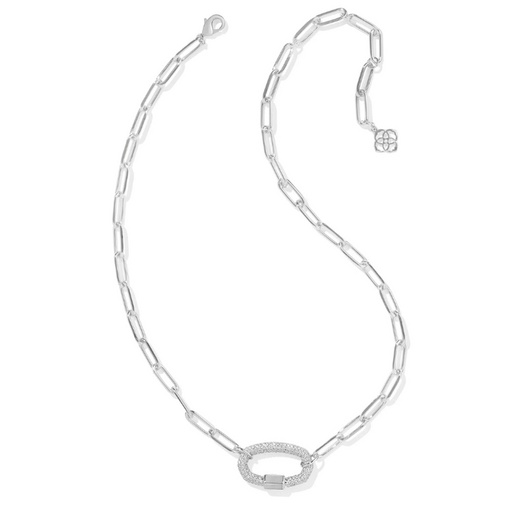 Kendra Scott | Emery Silver Chain Link in White Crystal