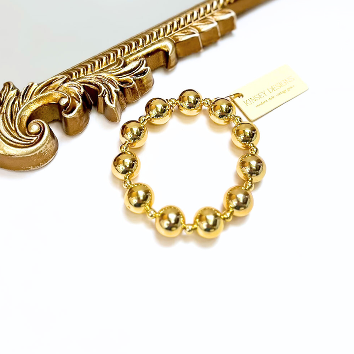 Kinsey Designs | Maren Bold Beaded Stretch Bracelet in Gold