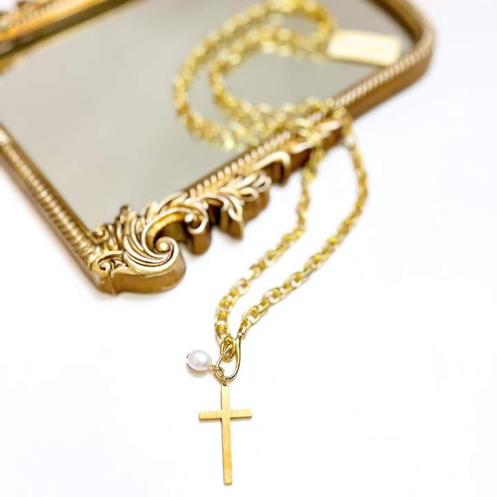 Kinsey Designs | Marigold Cross Wrap Around Necklace in Gold
