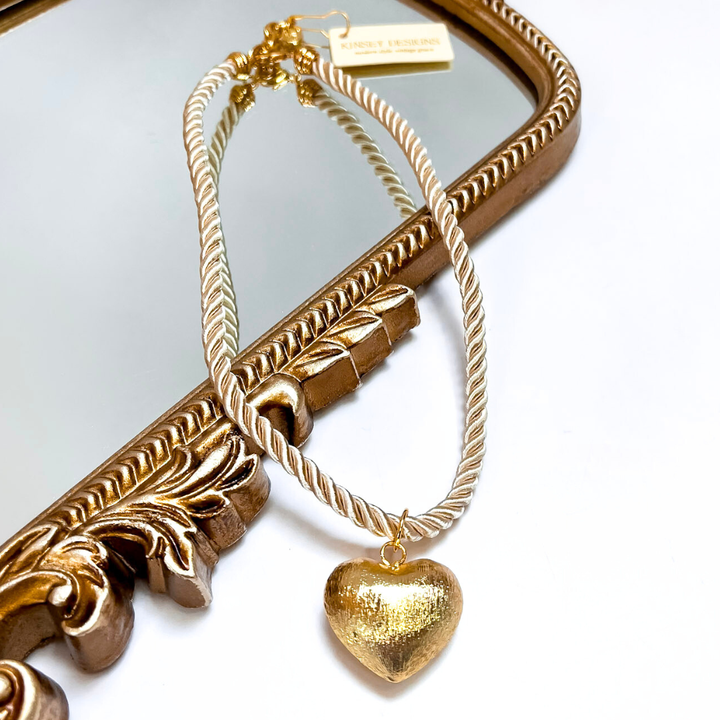 Kinsey Designs | Mesa Heart Pendant Rope Necklace in Gold