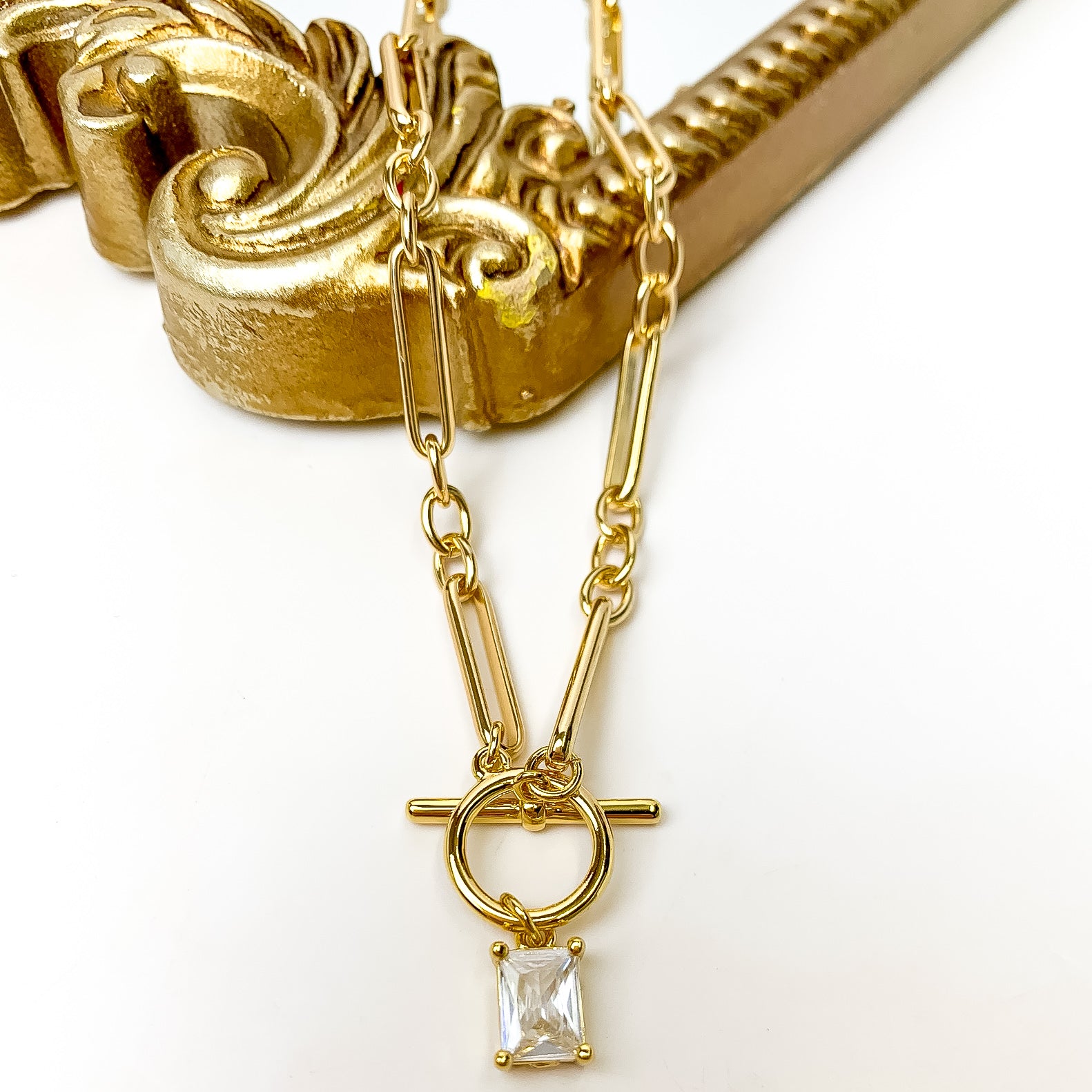 Kinsey Designs | Gilmore Gold Tone Necklace - Giddy Up Glamour Boutique