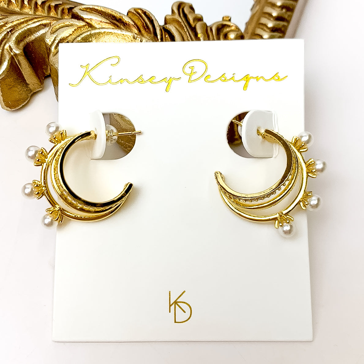 Kinsey Designs | Hattie Pearl Earrings - Giddy Up Glamour Boutique