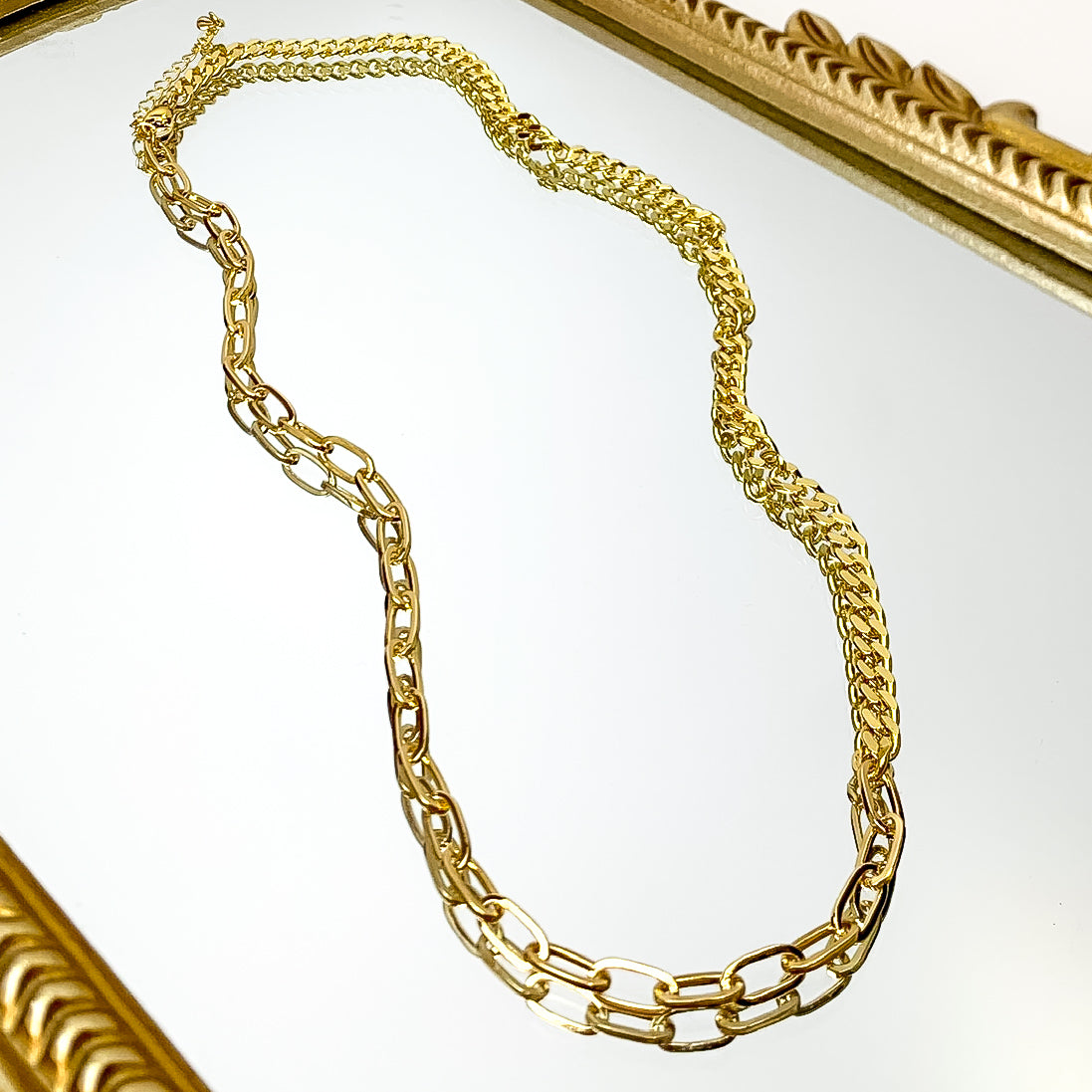 Kinsey Designs | Saxon Chain Necklace in Gold Tone - Giddy Up Glamour Boutique