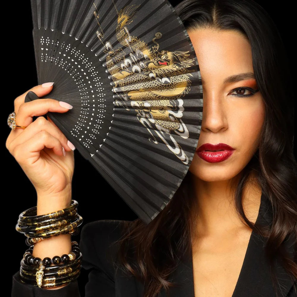 BuDhaGirl | Set of Four | KOI All Weather Bangles in Noir (Black)