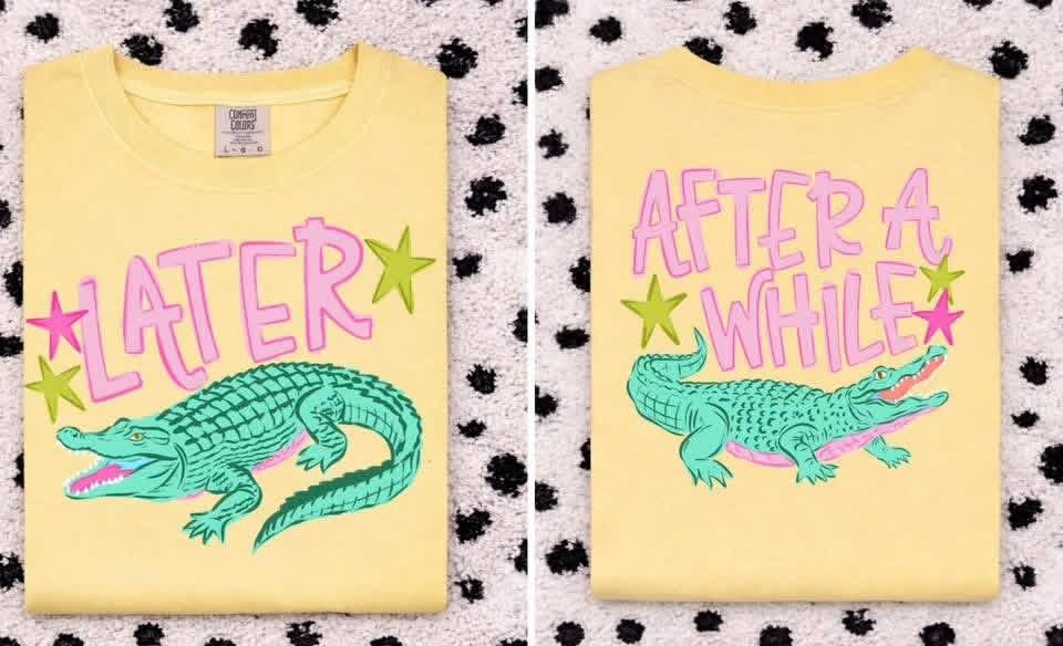 Online Exclusive | Later Gator, After While Crocodile Graphic Tee in Multiple Color Options