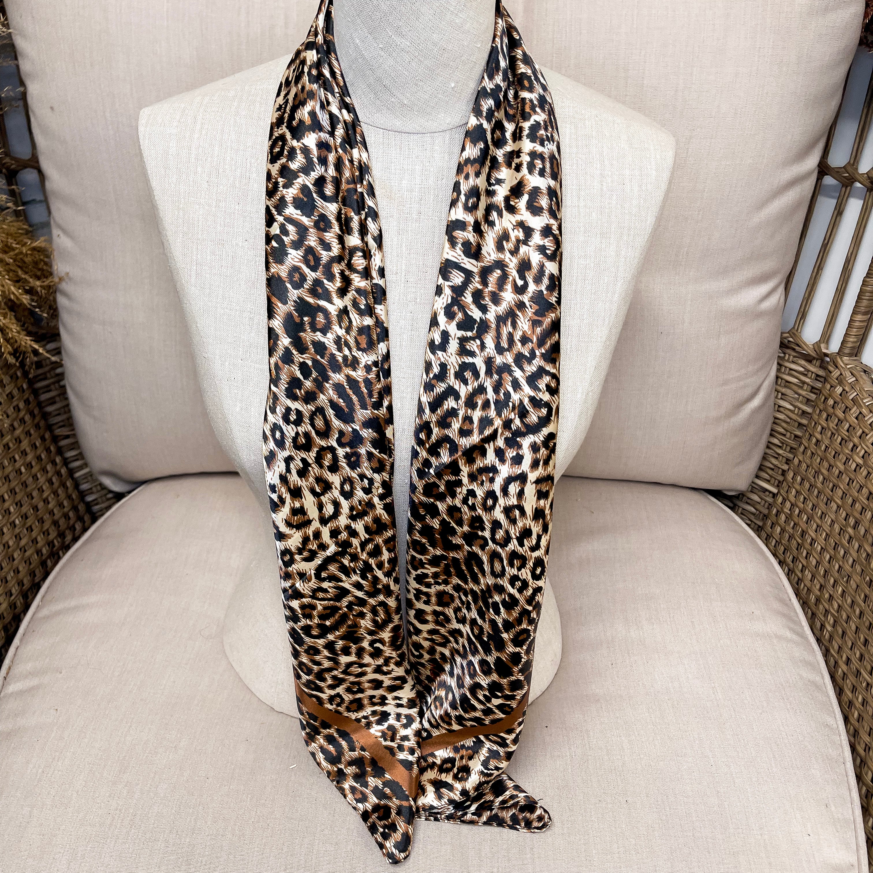 Leopard Wild Rag in Brown