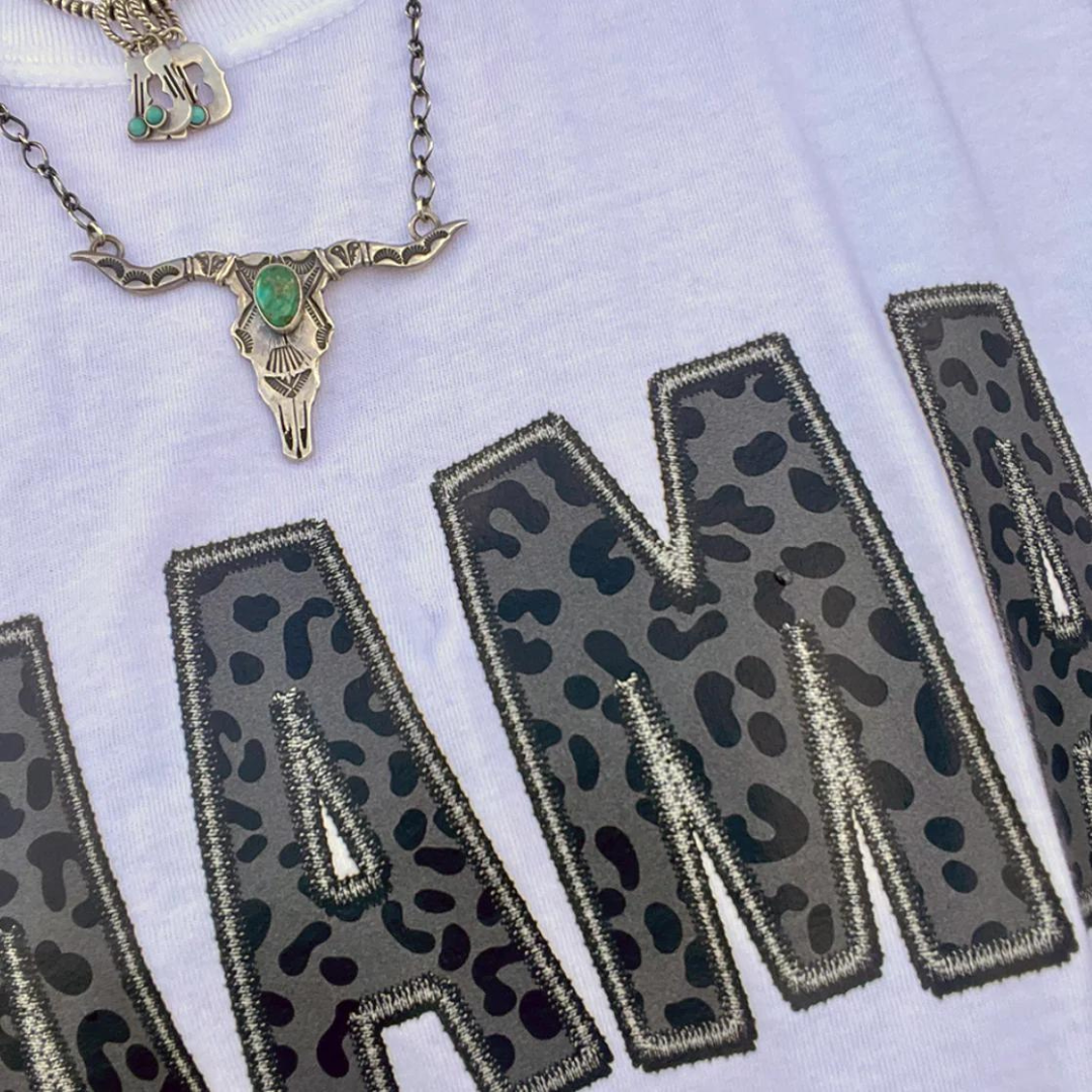 Online Exclusive | Leopard Mama Graphic Tee in White