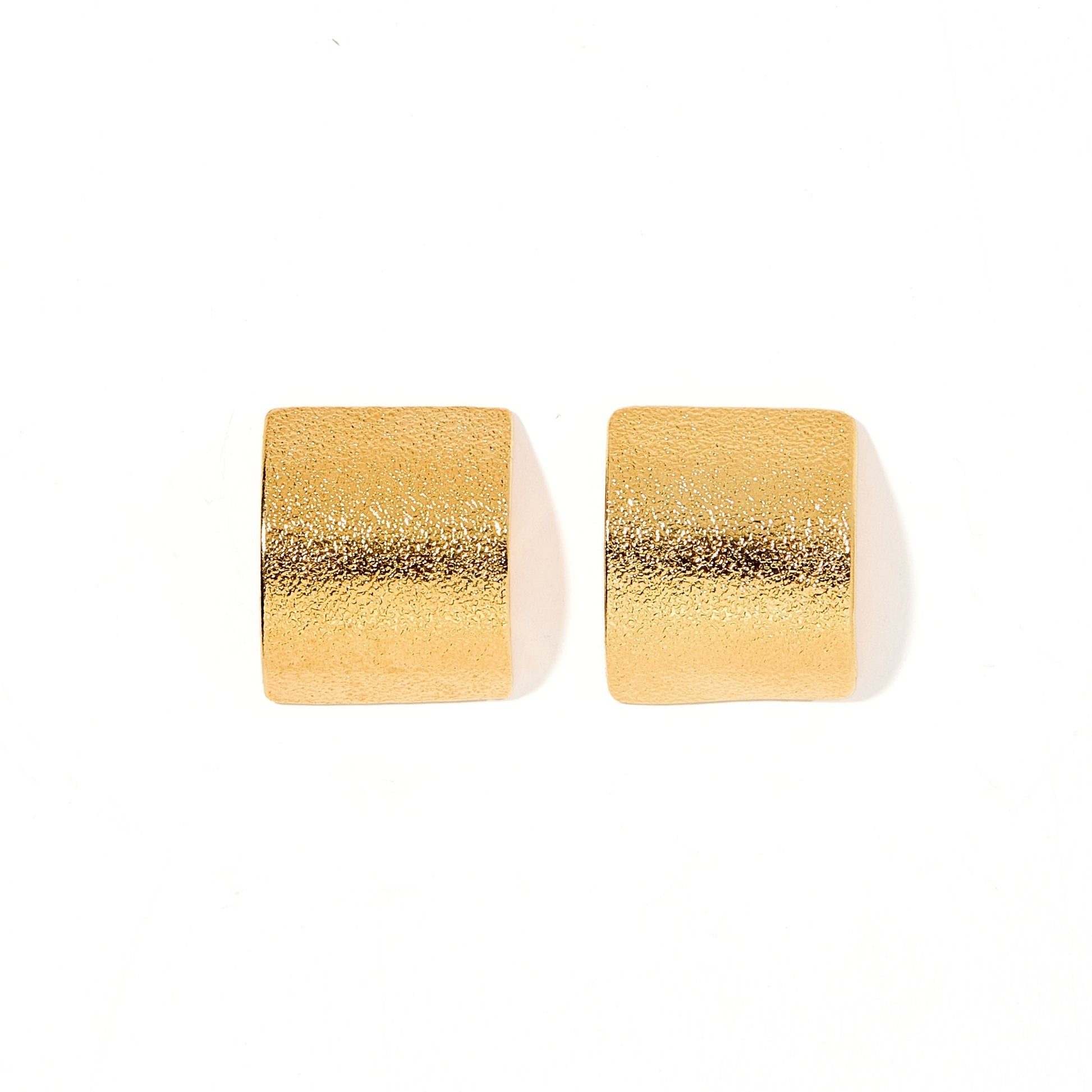 Linny Co | Lucia Textured Gold Tone Stud Earring