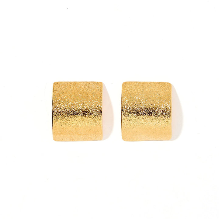 Linny Co | Lucia Textured Gold Tone Stud Earring