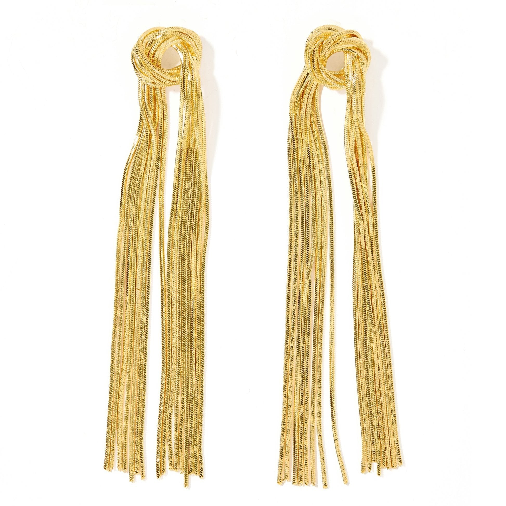 Linny Co | Natalie Gold Tone Tassel Earrings