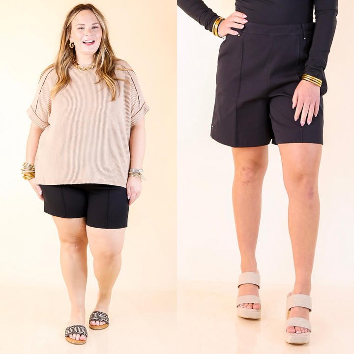 Lyssé | Amanda Stretch Twill Short in Black