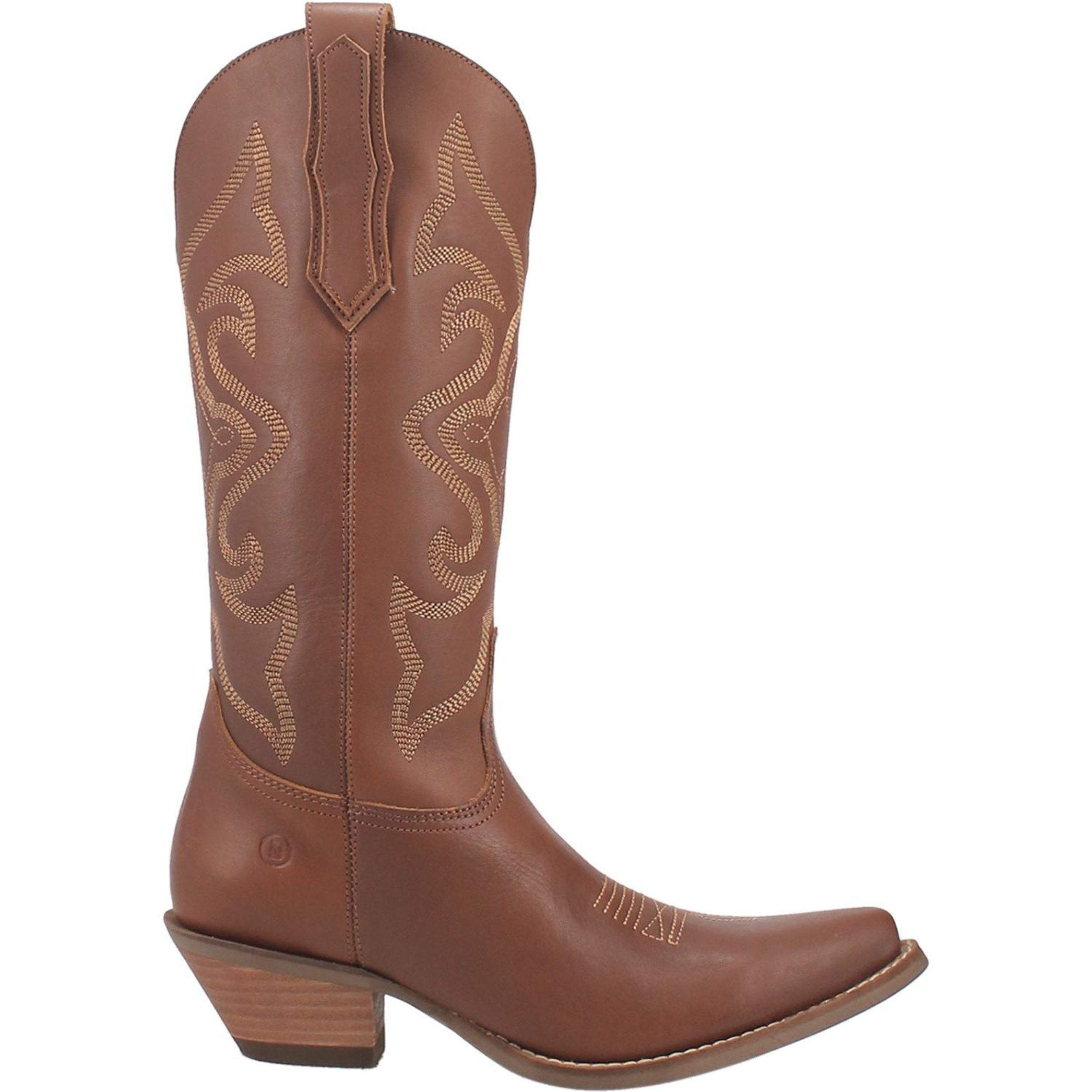 Online Exclusive | Dingo | Out West Leather Cowboy Boots in Brown Smooth **PREORDER - Giddy Up Glamour Boutique