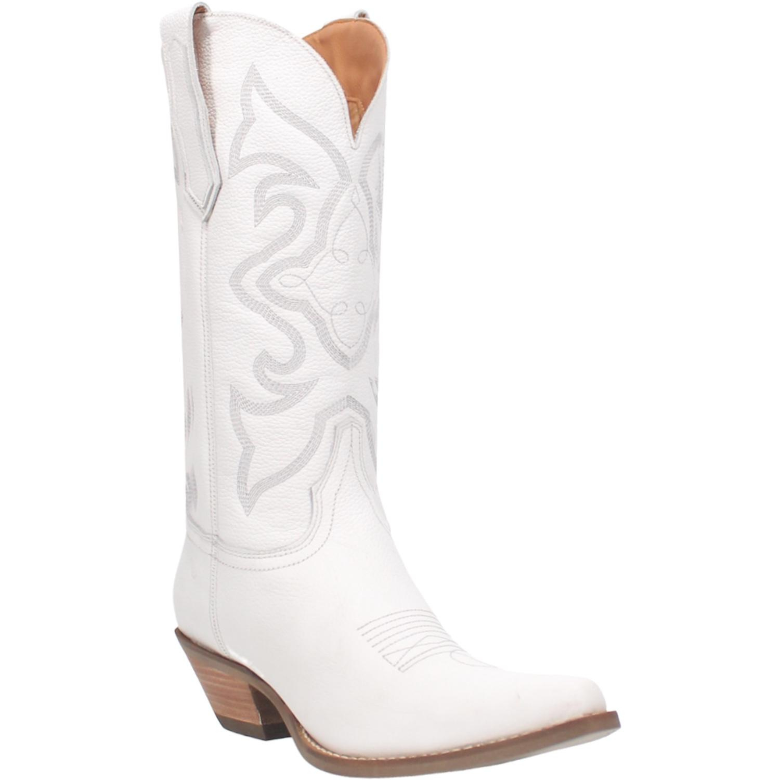 Online Exclusive | Dingo | Out West Leather Cowboy Boots in White Smooth **PREORDER