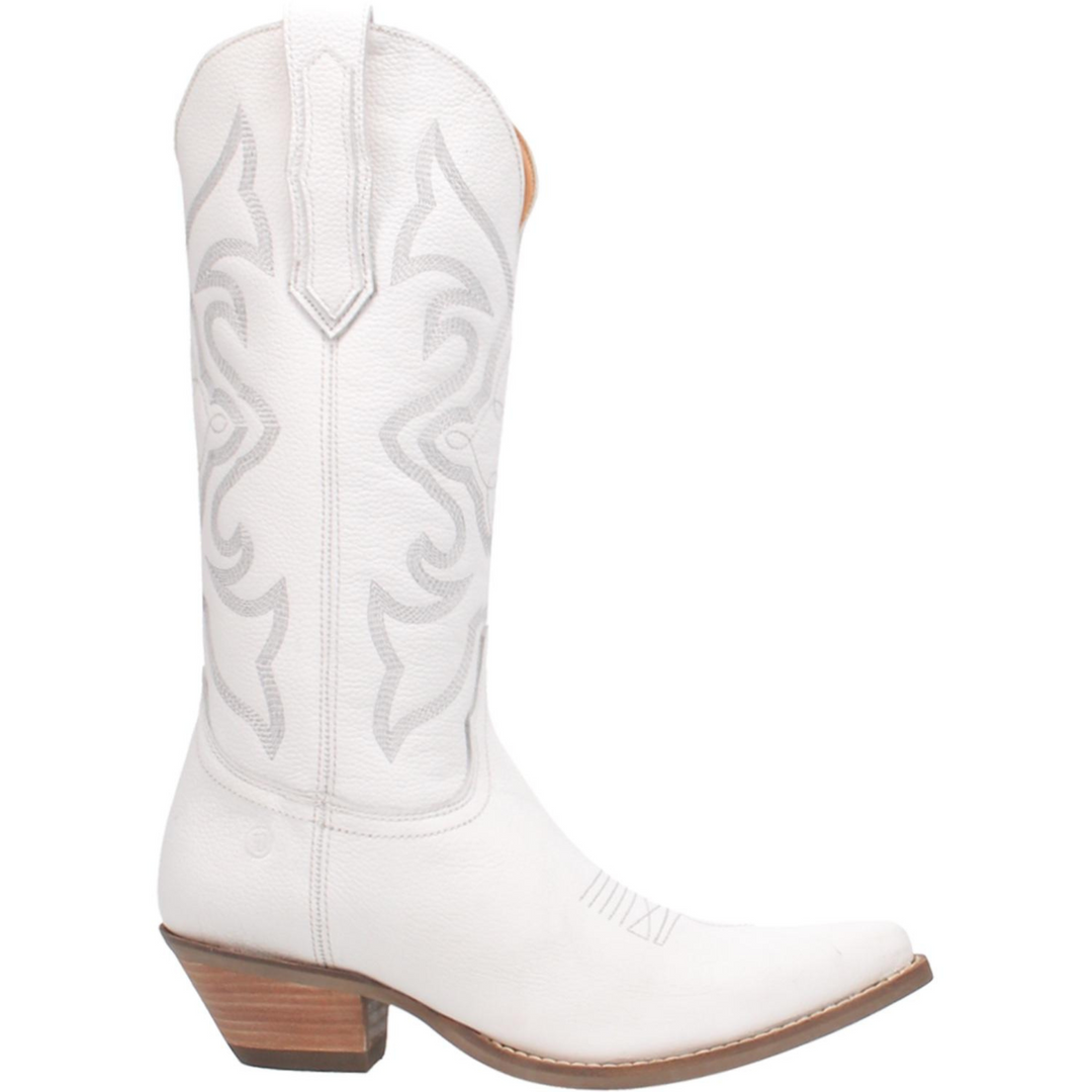Online Exclusive | Dingo | Out West Leather Cowboy Boots in White Smooth **PREORDER - Giddy Up Glamour Boutique