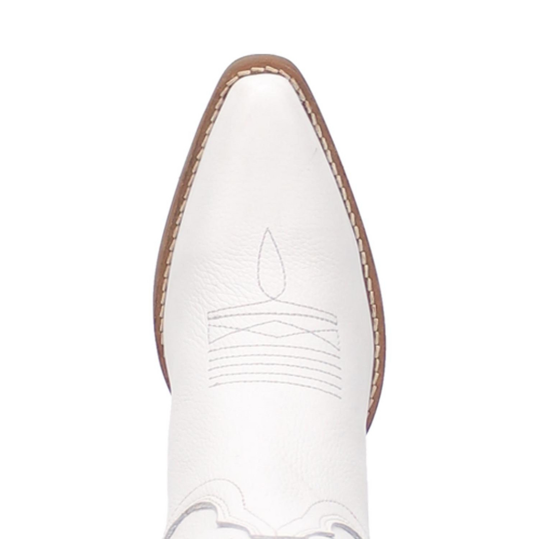 Online Exclusive | Dingo | Out West Leather Cowboy Boots in White Smooth **PREORDER - Giddy Up Glamour Boutique