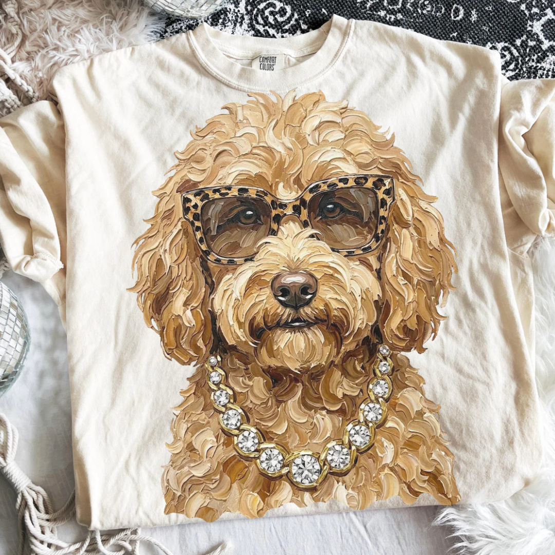 Made to Order | Boujee Doodle Graphic Design Tee or Sweatshirt in Multiple Printing Options on Ivory