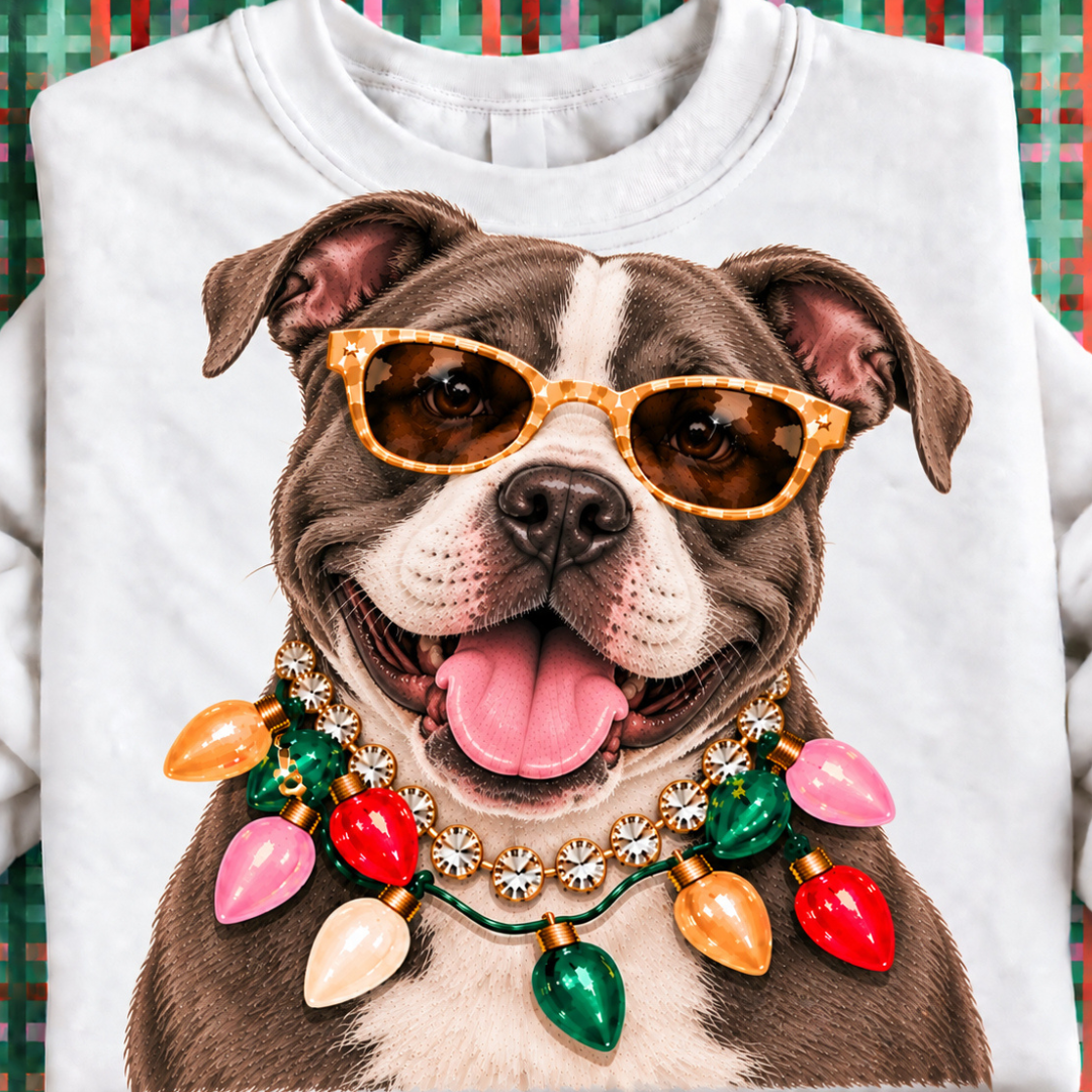 Made to Order | Holiday Boujee Pitty Graphic Tee or Sweatshirt in Multiple Printing Options on White