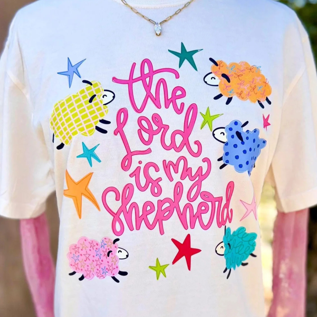 Made to Order | Shepherd Graphic Tee or Sweatshirt in Multiple Printing Options on Ivory