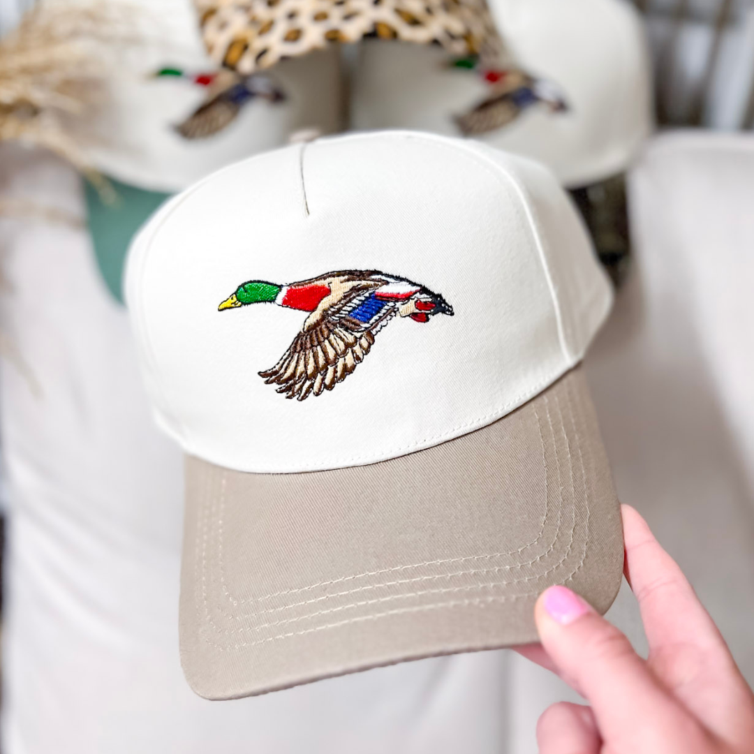 Mallard Two Tone Canvas Trucker Cap in Multiple Color Options