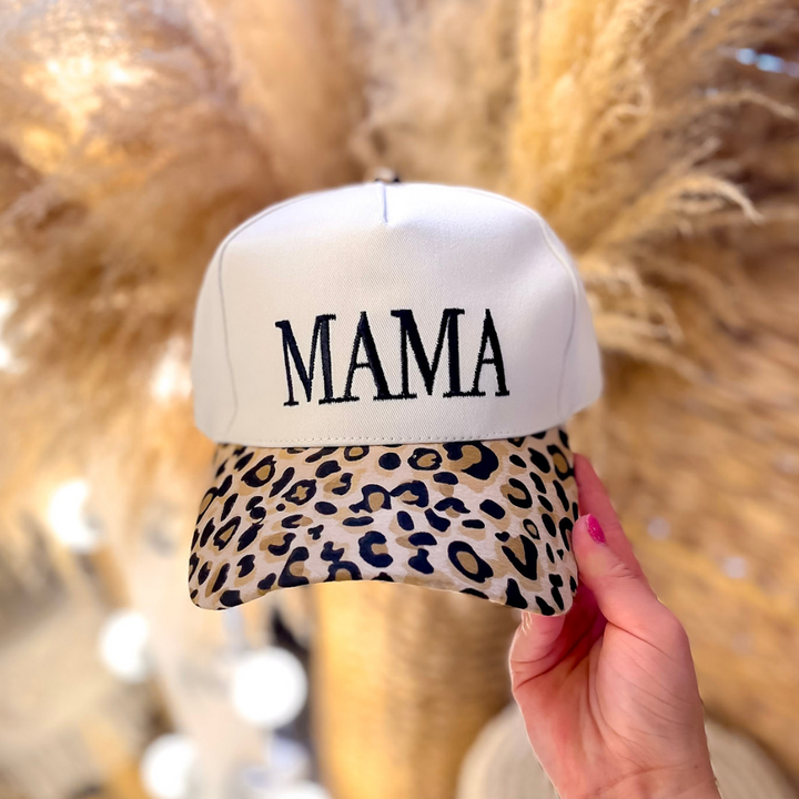 Mama Two Tone Canvas Trucker Cap in Multiple Color Options