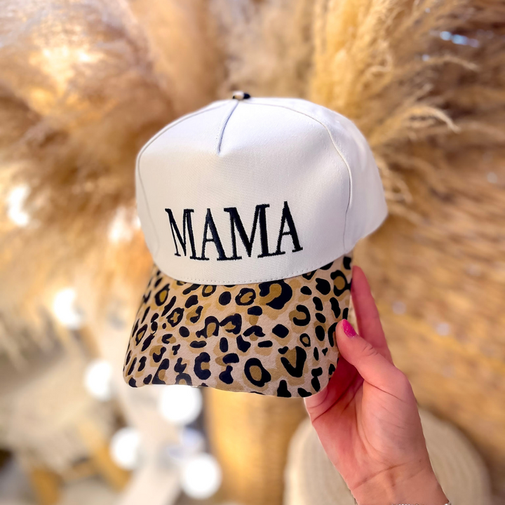 Mama Two Tone Canvas Trucker Cap in Multiple Color Options