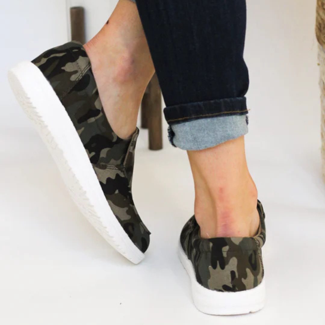 Online Exclusive | Maya Slip- on Sneakers in Camo