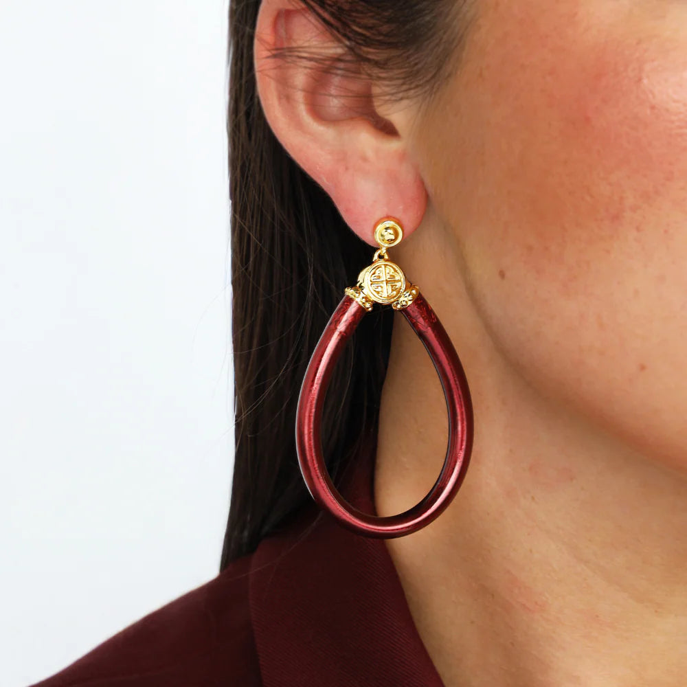 BuDhaGirl | All Weather Earrings in Merlot